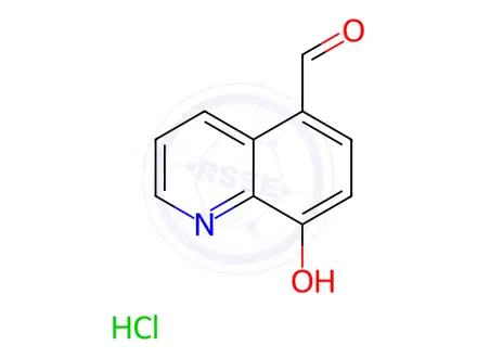 Chemical structure of 8-Hydroxyquinoline-5-carbaldehyde hydrochloride