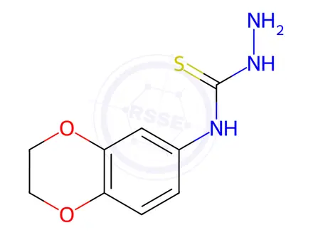 Chemical structure of N-(2,3-dihydrobenzo[b][1,4]dioxin-6-yl)hydrazinecarbothioamide