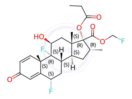 Chemical structure of Fluticasone Propionate Impurity 78