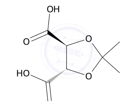Chemical structure of (4S,5S)-2,2-Dimethyl-1,3-dioxolane-4,5-dicarboxylic acid