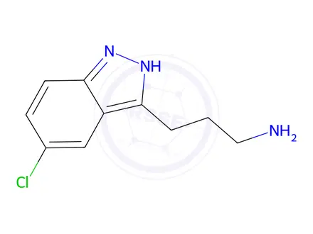 Chemical structure of 3-(5-Chloro-1H-indazol-3-yl)propan-1-amine