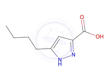 Chemical structure of 5-Butyl-1H-pyrazole-3-carboxylic Acid