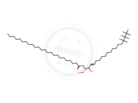 Chemical structure of C24 Ceramide-[D7]