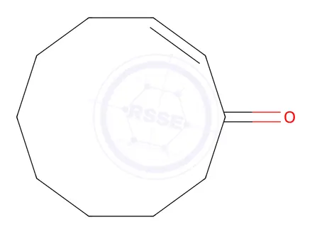 Chemical structure of 2-Cyclodecen-1-one