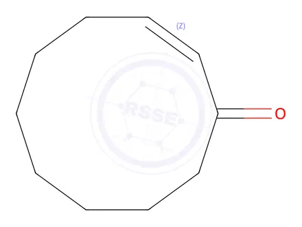 Chemical structure of (2Z)-2-Cyclodecene-1-one