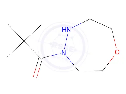 Chemical structure of 2,2-dimethyl-1-(1,4,5-oxadiazepan-4-yl)propan-1-one