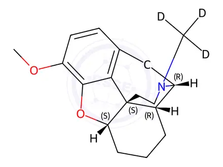 Chemical structure of Desocodeine-d3