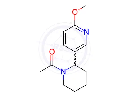 Chemical structure of 1-(2-(6-Methoxypyridin-3-yl)piperidin-1-yl)ethanone
