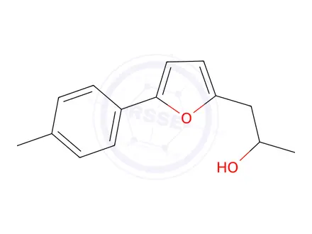 Chemical structure of 1-(5-(P-tolyl)furan-2-yl)propan-2-ol