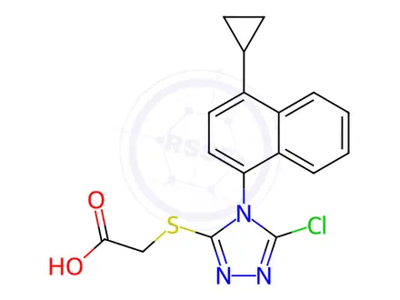 Chemical structure of Lesinurad Impurity 9