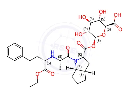 Chemical structure of Ramipril Acyl-b-D-glucuronide
