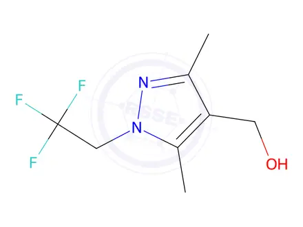 Chemical structure of (3,5-Dimethyl-1-(2,2,2-trifluoroethyl)-1H-pyrazol-4-yl)methanol