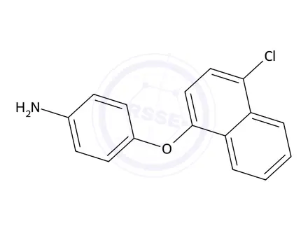 Chemical structure of 4-((4-Chloronaphthalen-1-yl)oxy)aniline