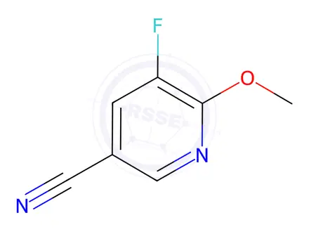 Chemical structure of 5-Fluoro-6-methoxynicotinonitrile