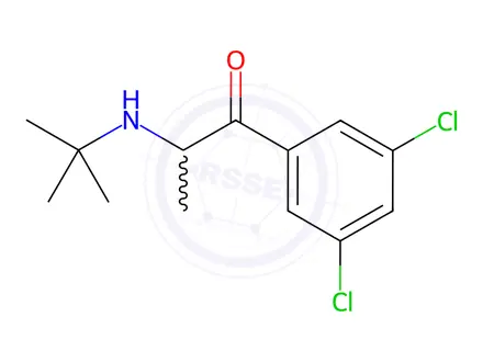Chemical structure of Bupropion Hydrochloride Impurity 11(3,5-Chloro)