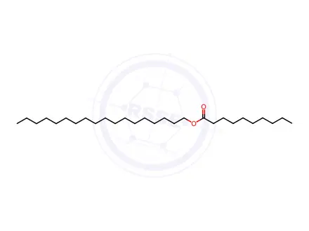 Chemical structure of octadecyl decanoate