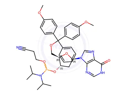 Chemical structure of DMT-dI Phosphoramidite
