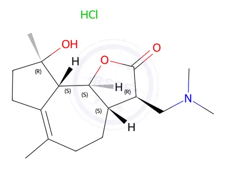 Chemical structure of Micheliolide Impurity 1 Hydrochloride
