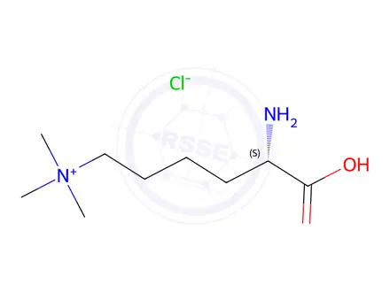 Chemical structure of H-Lys(Me)3-OH chloride hydrochloride salt
