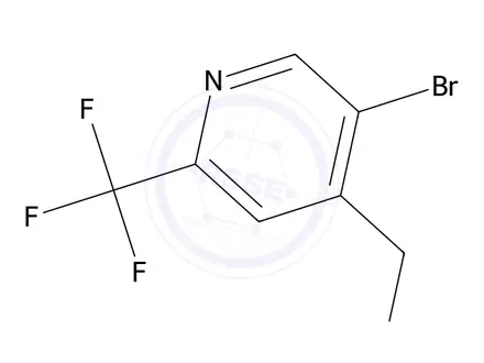 Chemical structure of (5-Bromo-2-(trifluoromethyl)pyridin-4-yl)methanol