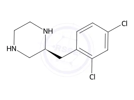 Chemical structure of (S)-2-(2,4-Dichlorobenzyl)piperazine