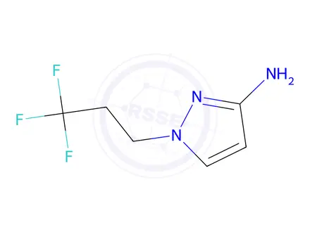 Chemical structure of 1-(3,3,3-trifluoropropyl)-1H-pyrazol-3-amine