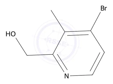 Chemical structure of (4-Bromo-3-methylpyridin-2-yl)methanol