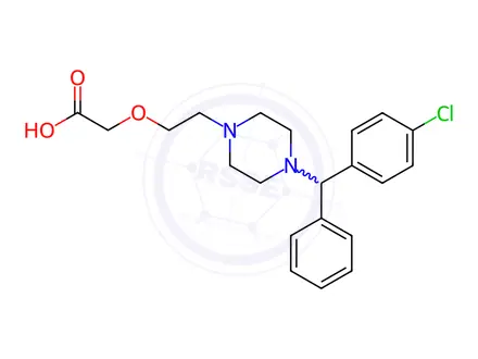 Chemical structure of Cetirizine dihydrochloride