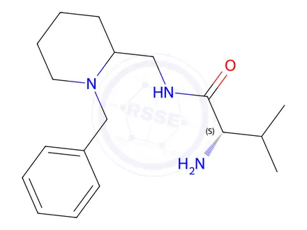 Chemical structure of 2-Amino-N-(((S)-1-benzylpiperidin-2-yl)methyl)-3-methylbutanamide