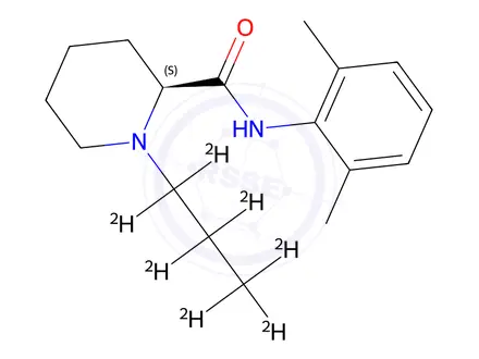 Chemical structure of Ropivacaine-d7