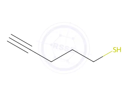 Chemical structure of 4-Pentyne-1-thiol (>90%)