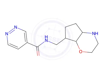 Chemical structure of N-((Octahydrocyclopenta[B][1,4]Oxazin-7-Yl)Methyl)Pyridazine-4-Carboxamide