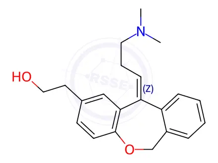 Chemical structure of Olopatadine methanol
