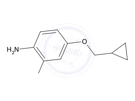 Chemical structure of 4-(Cyclopropylmethoxy)-2-fluoroaniline