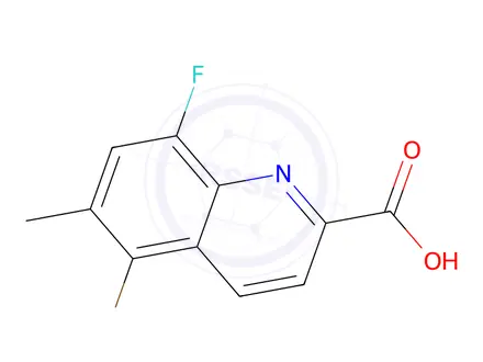 Chemical structure of 5-Bromo-8-fluoro-6-methylquinoline-2-carboxylic acid