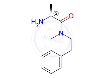 Chemical structure of (2S)-2-amino-1-(1,2,3,4-tetrahydroisoquinolin-2-yl) propan-1-one