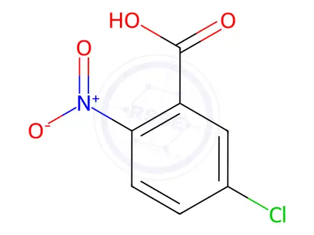 Chemical structure of 5-Chloro-2-Nitrobenzoic Acid