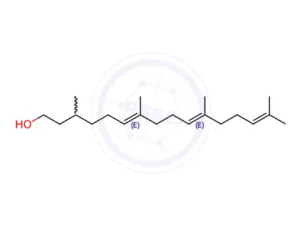 Chemical structure of all-trans-Geranyl Citronellol