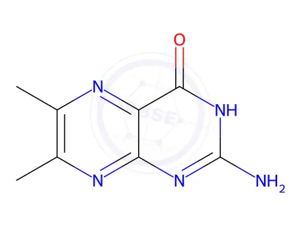 Chemical structure of 6,7-Dimethylpterin
