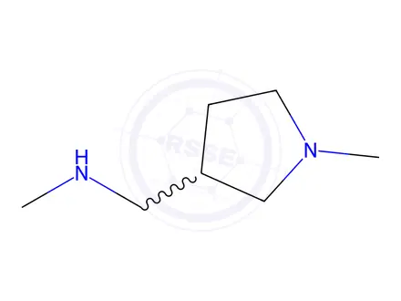 Chemical structure of N-Methyl(1-Methylpyrrolidin-3-yl)MethanaMine HCl