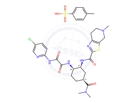 Chemical structure of Edoxaban (1R,2S,4S) Isomer(4-Methylbenzenesulfonate)