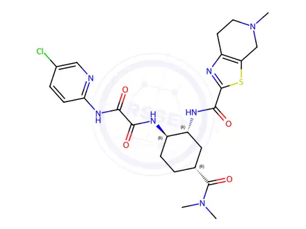 Chemical structure of Edoxaban (1R,2R,4R) Isomer(4-Methylbenzenesulfonate)