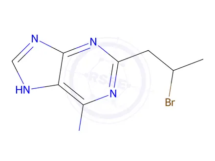 Chemical structure of 2-Bromopropyl adenine