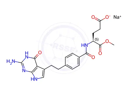 Chemical structure of Pemetrexed Disodium Impurity 63