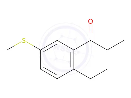 Chemical structure of 1-(2-Ethyl-5-(methylthio)phenyl)propan-1-one