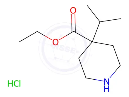 Chemical structure of Ethyl 4-Isopropyl-4-piperidinecarboxylate Hydrochloride