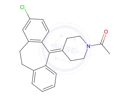 Chemical structure of 1-(4-(2-chloro-10,11-dihydro-5H-dibenzo[a,d][7]annulen-5-ylidene)piperidin-1-yl)ethan-1-one