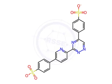 Chemical structure of 3-(4-PHENYL-2-PYRIDYL)-5-PHENYL-1,2,4-TRIAZINE DISULFONIC ACID, DISODIUM SALT