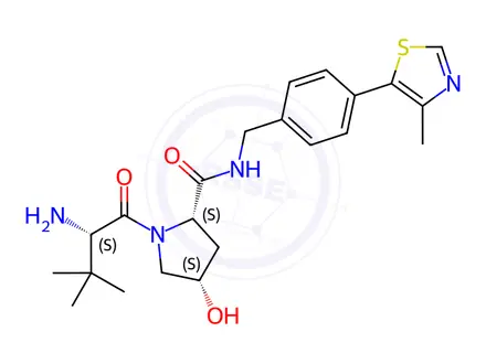 Chemical structure of cis VH 032, amine dihydrochloride