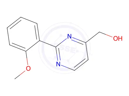 Chemical structure of (2-(2-methoxyphenyl)pyrimidin-4-yl)methanol